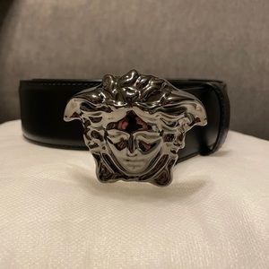 Versace Medusa Buckle Leather Belt-90/36
